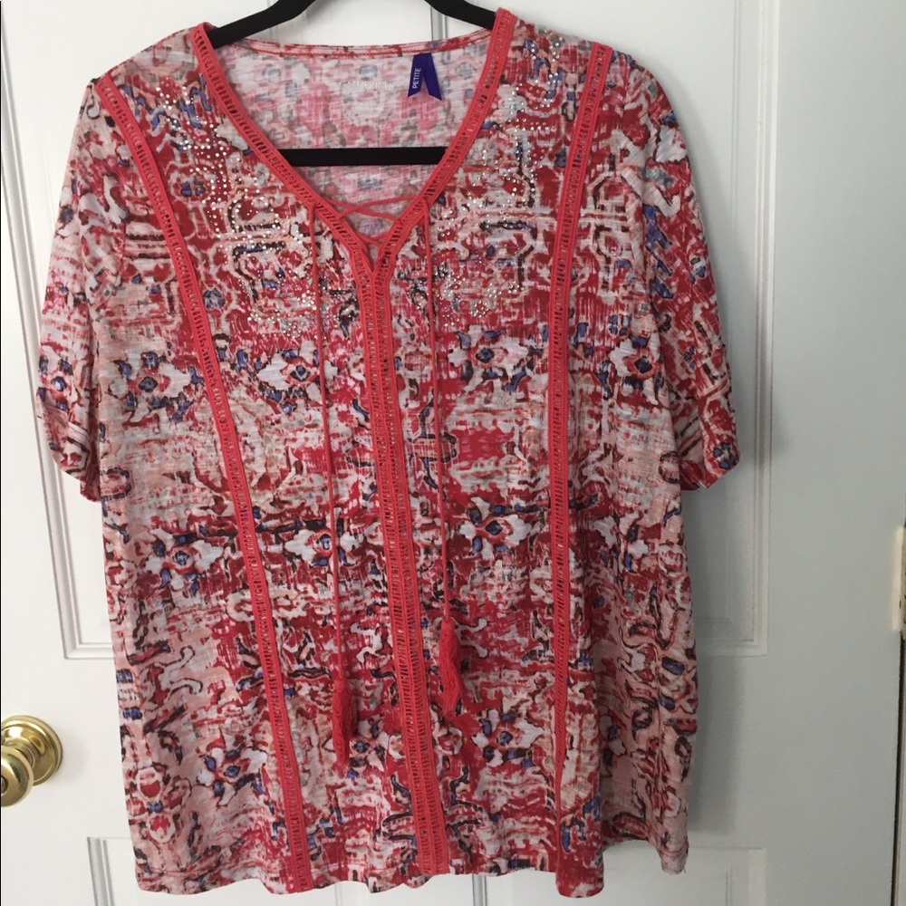 Catherines blouse with tassels